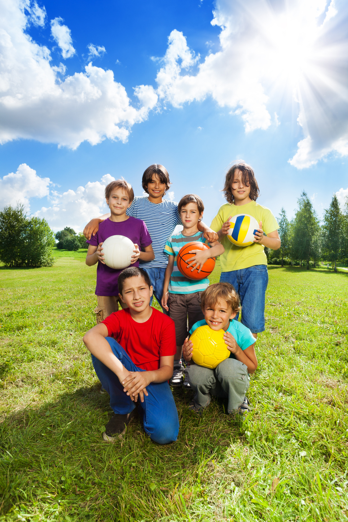 Children in a Sports Team